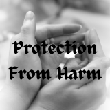 Person reciting a dua for protection, asking Allah for safety and shielding from harm and evil.