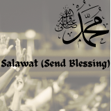 Person reciting salawat, sending blessings and peace upon Prophet Muhammad (PBUH).