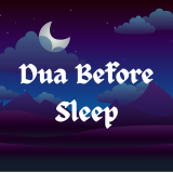 Person reciting a dua before sleep, asking for protection and peaceful rest from Allah.